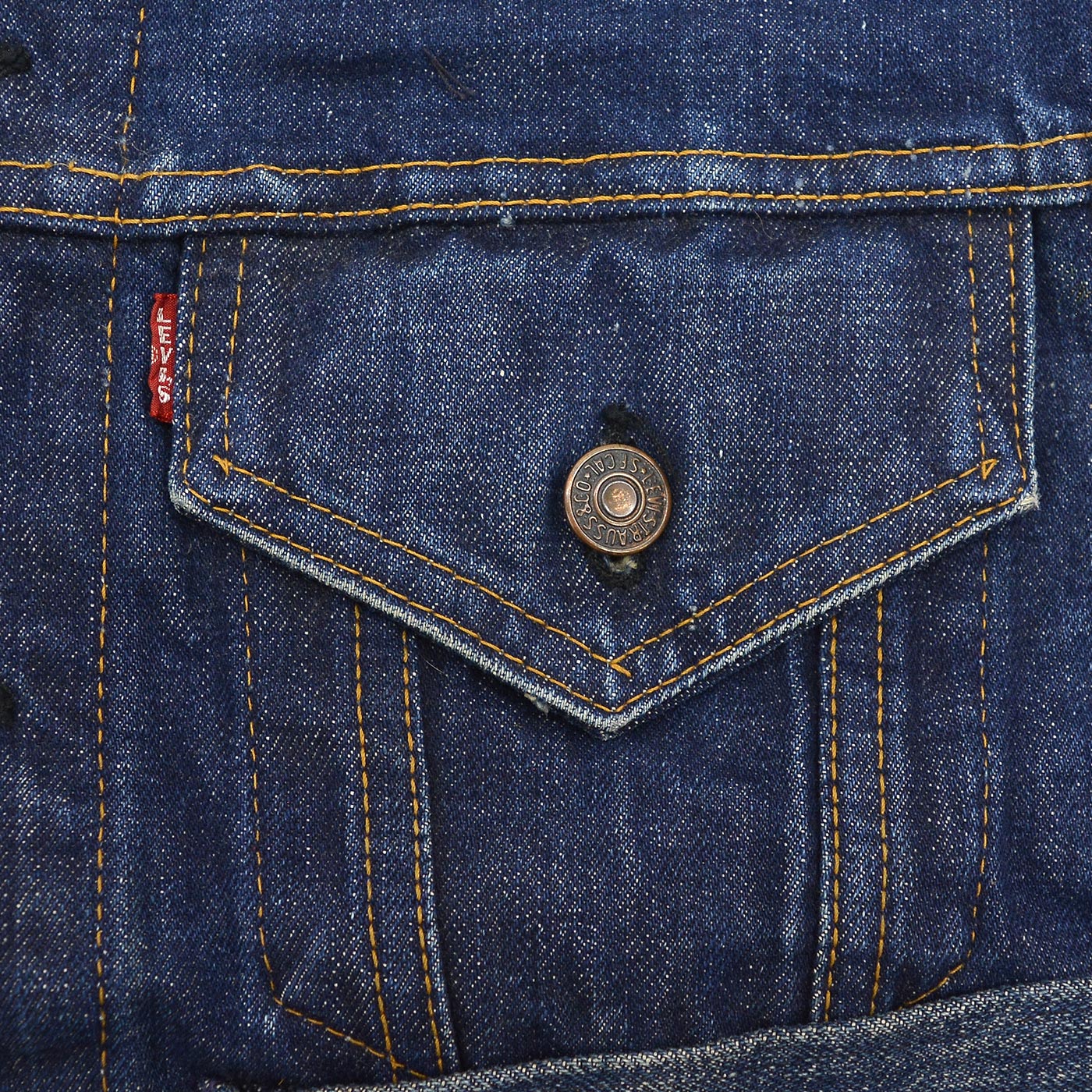 1960's~ LEVI'S 70505-0217 BIGE CUSTOM DENIM VEST / LOTS OF PATCH ...