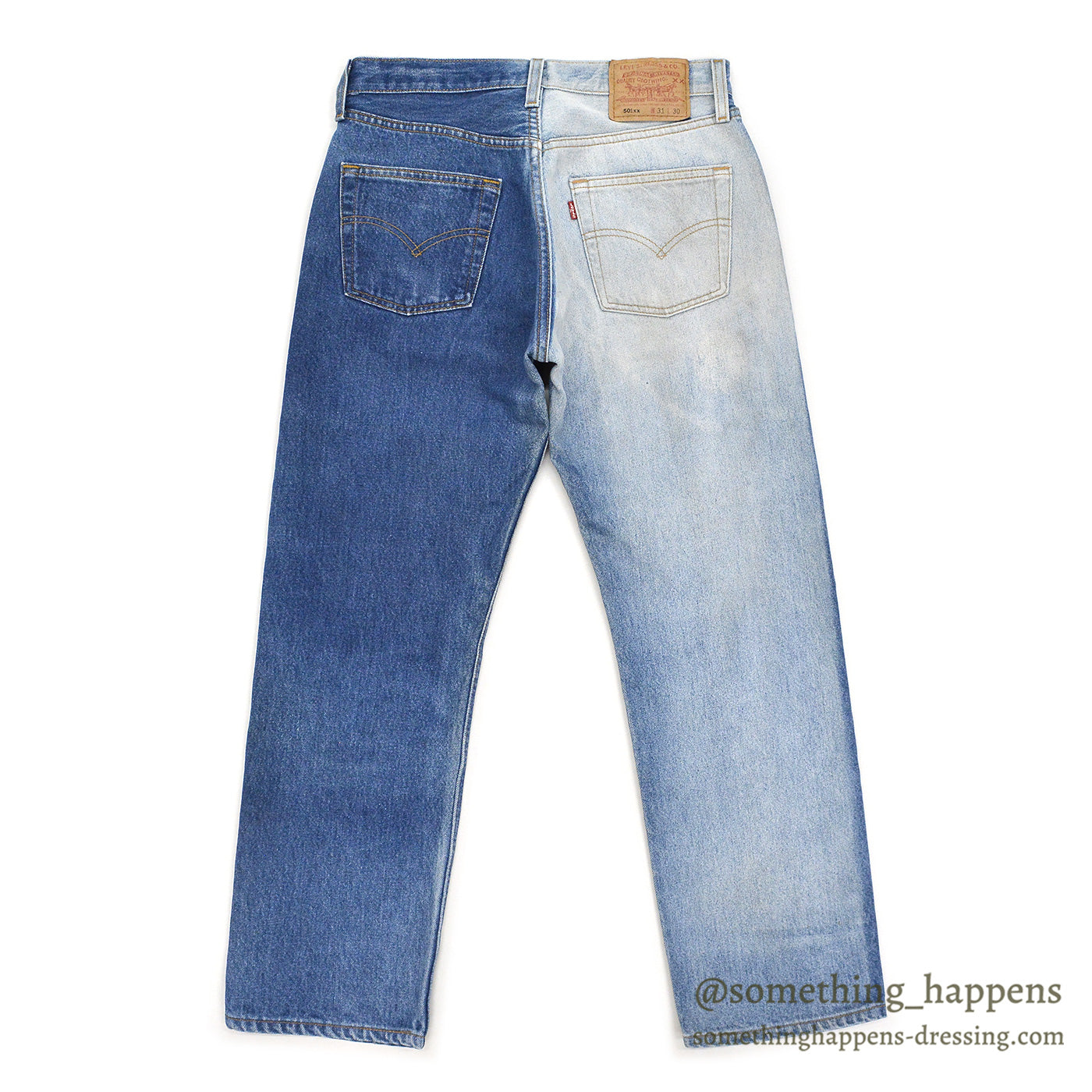 2000's Levi's 501 DENIM PANTS / STRANGE SUN FADED ... W31/L30