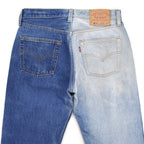 2000's Levi's 501 DENIM PANTS / STRANGE SUN FADED... W31/L30