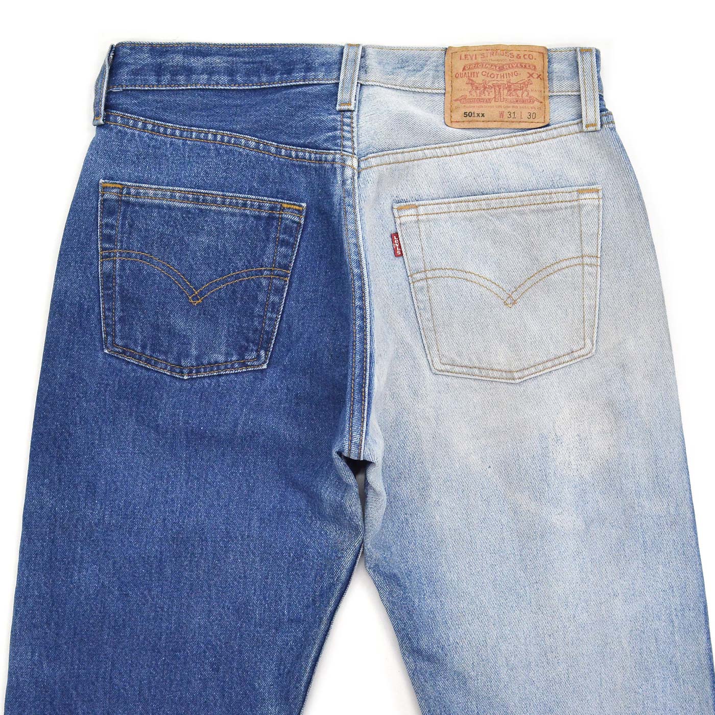 2000's Levi's 501 DENIM PANTS / STRANGE SUN FADED... W31/L30