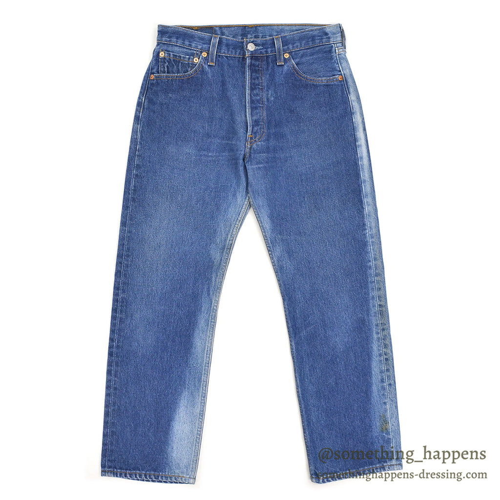 2000's Levi's 501 DENIM PANTS / STRANGE SUN FADED... W31/L30