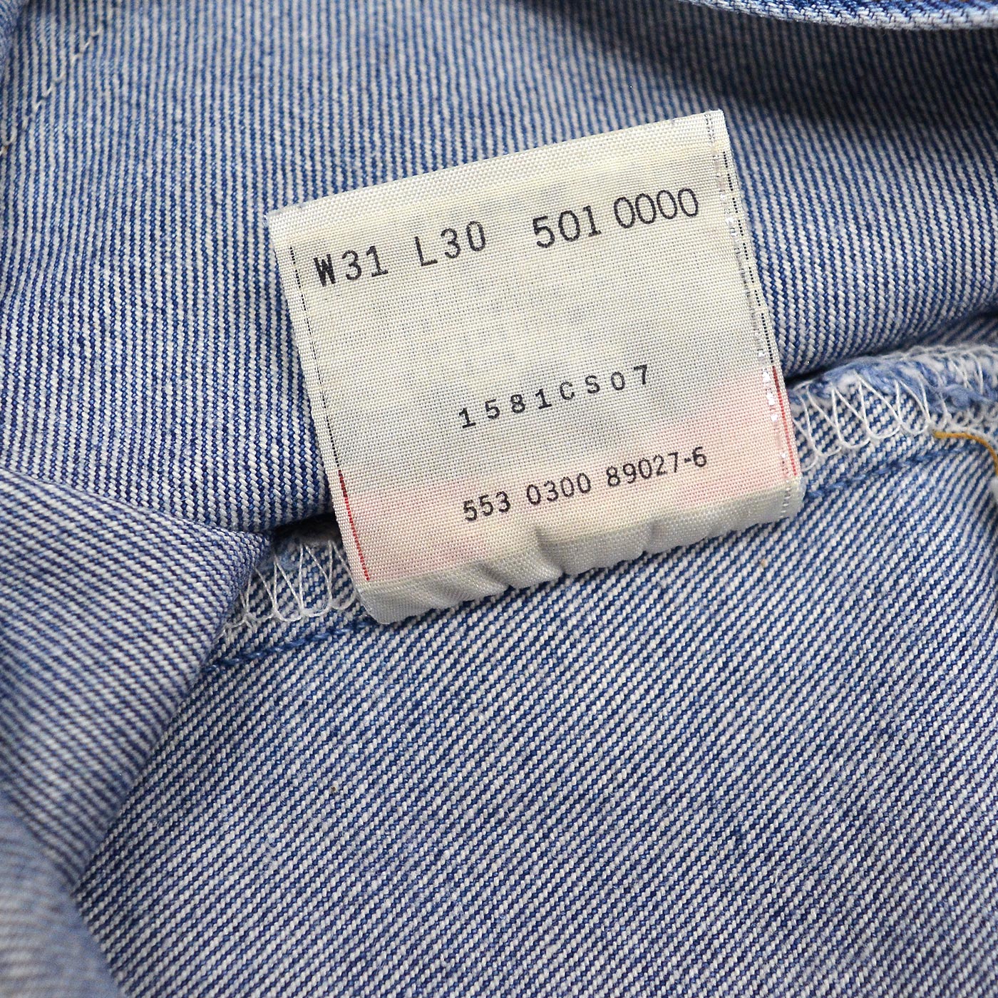2000's Levi's 501 DENIM PANTS / STRANGE SUN FADED... W31/L30