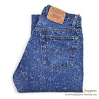 1980's Levi's 501-0129 GALACTIC WASH DENIM PANTS... W32/L32