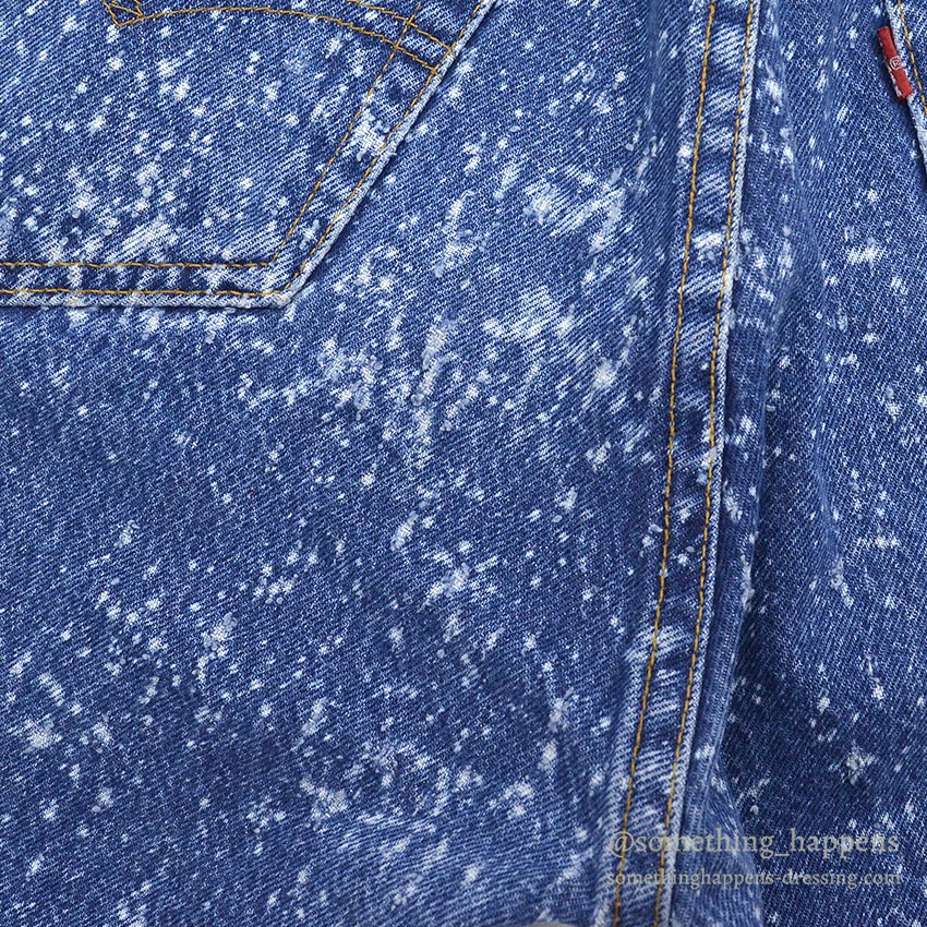 1980's Levi's 501-0129 GALACTIC WASH DENIM PANTS... W32/L32