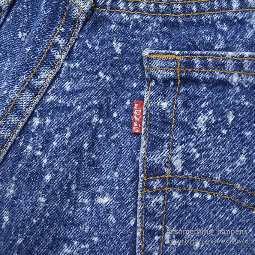 1980's Levi's 501-0129 GALACTIC WASH DENIM PANTS... W32/L32