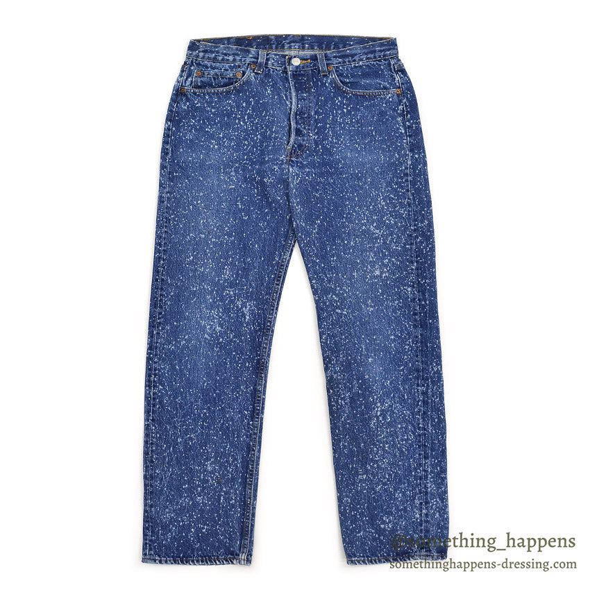 1980's Levi's 501-0129 GALACTIC WASH DENIM PANTS... W32/L32