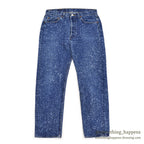 1980's Levi's 501-0129 GALACTIC WASH DENIM PANTS... W32/L32