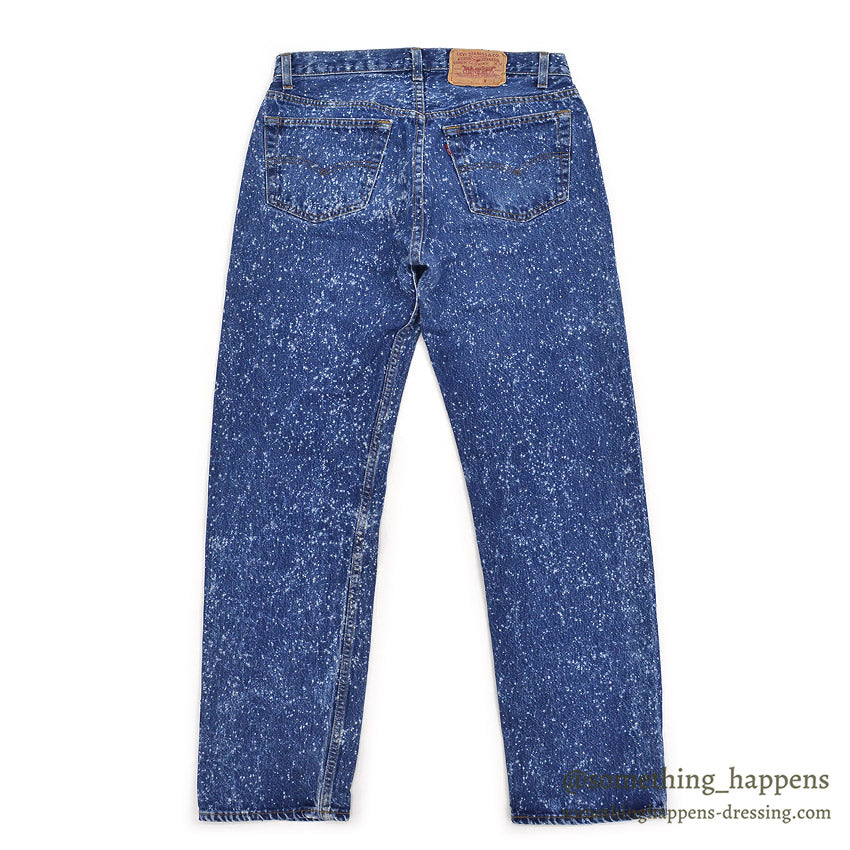 1980's Levi's 501-0129 GALACTIC WASH DENIM PANTS... W32/L32