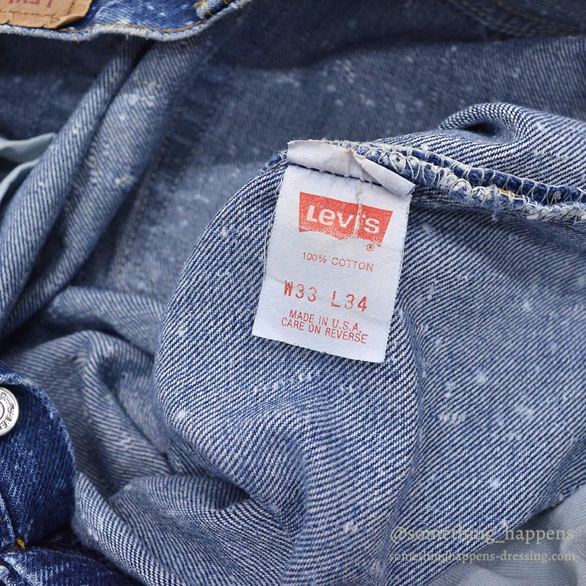 1980's Levi's 501-0129 GALACTIC WASH DENIM PANTS... W32/L32