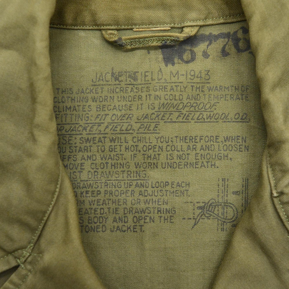 1940s U.S. ARMY M-1943 WW2 HAND PAINTED FIELD JACKET / EXTREMELY RARE ...