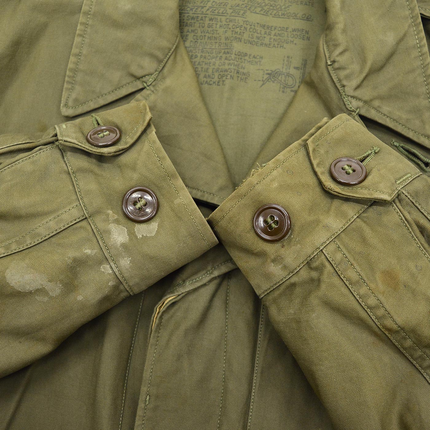 1940's U.S.ARMY M-1943 WW2 HAND PAINTED FIELD JACKET / EXTREMERY RARE ...