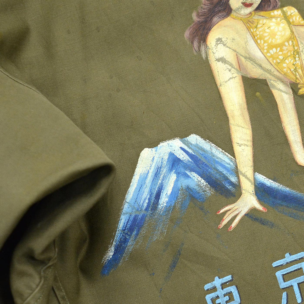 1940s U.S. ARMY M-1943 WW2 HAND PAINTED FIELD JACKET / EXTREMELY RARE ...