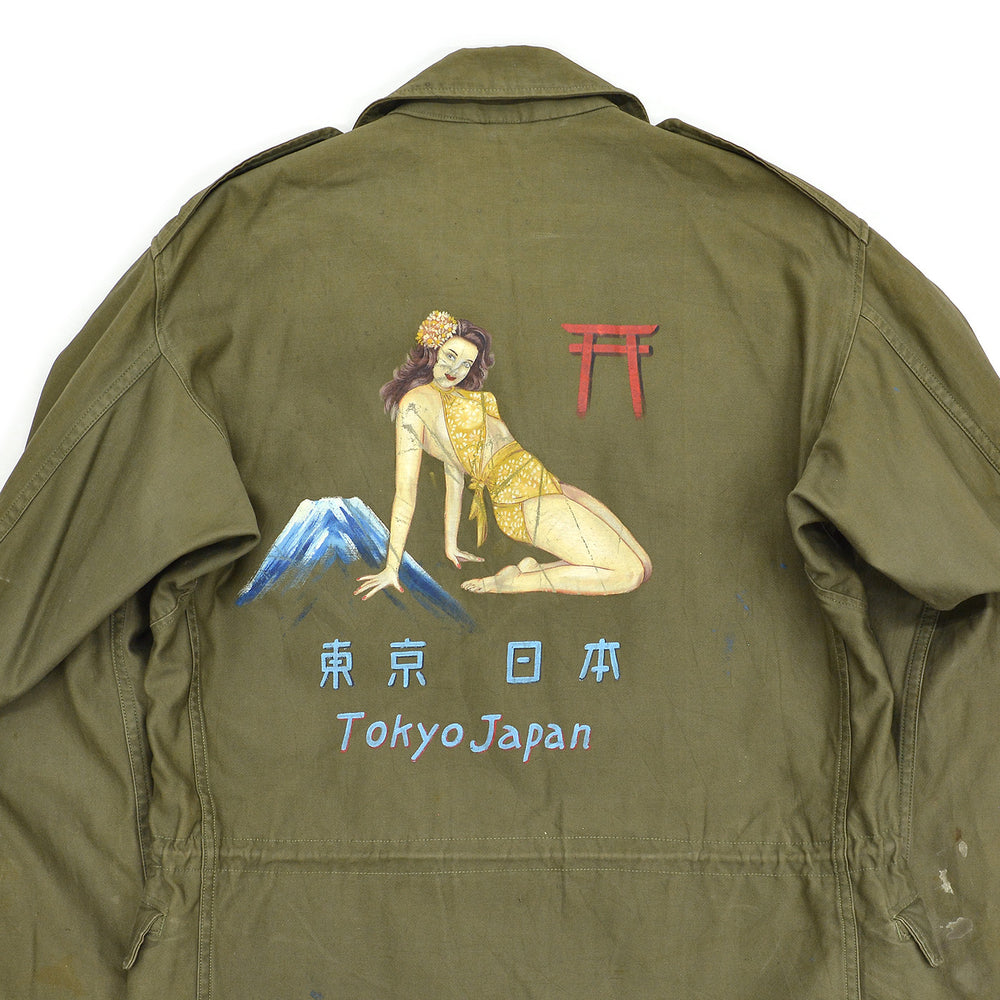 1940s U.S. ARMY M-1943 WW2 HAND PAINTED FIELD JACKET / EXTREMELY RARE ...