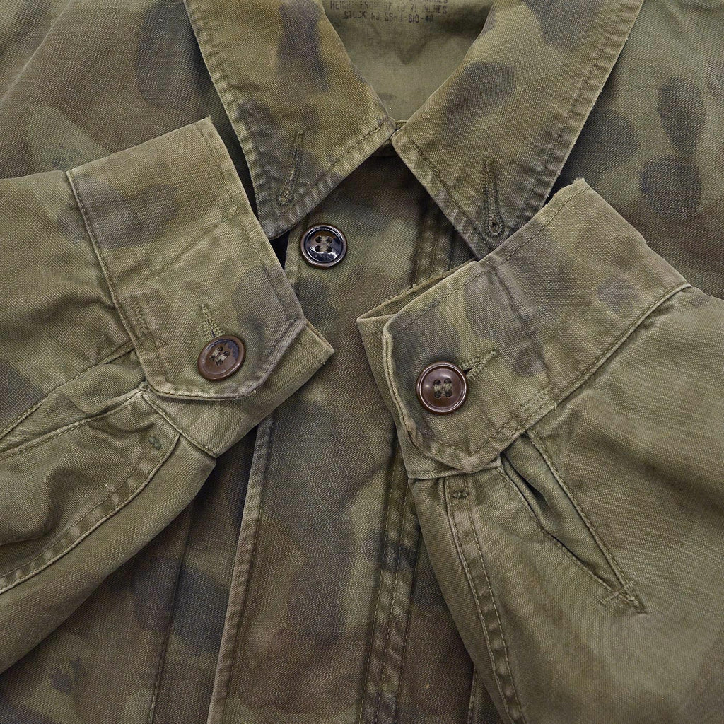 1950s U.S. ARMY M-1951 FIELD JACKET HAND PAINTED CAMOUFLAGE ... S-R