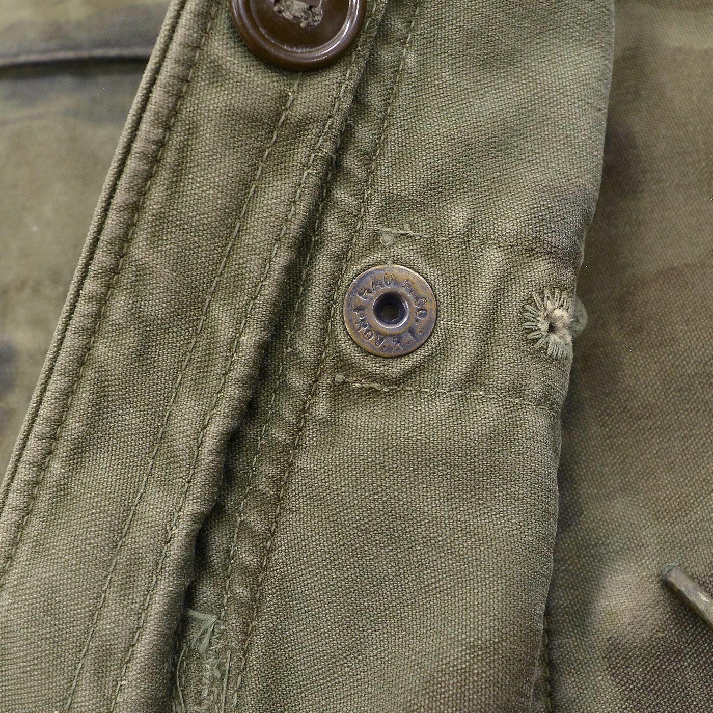 1950s U.S. ARMY M-1951 FIELD JACKET HAND PAINTED CAMOUFLAGE ... S-R