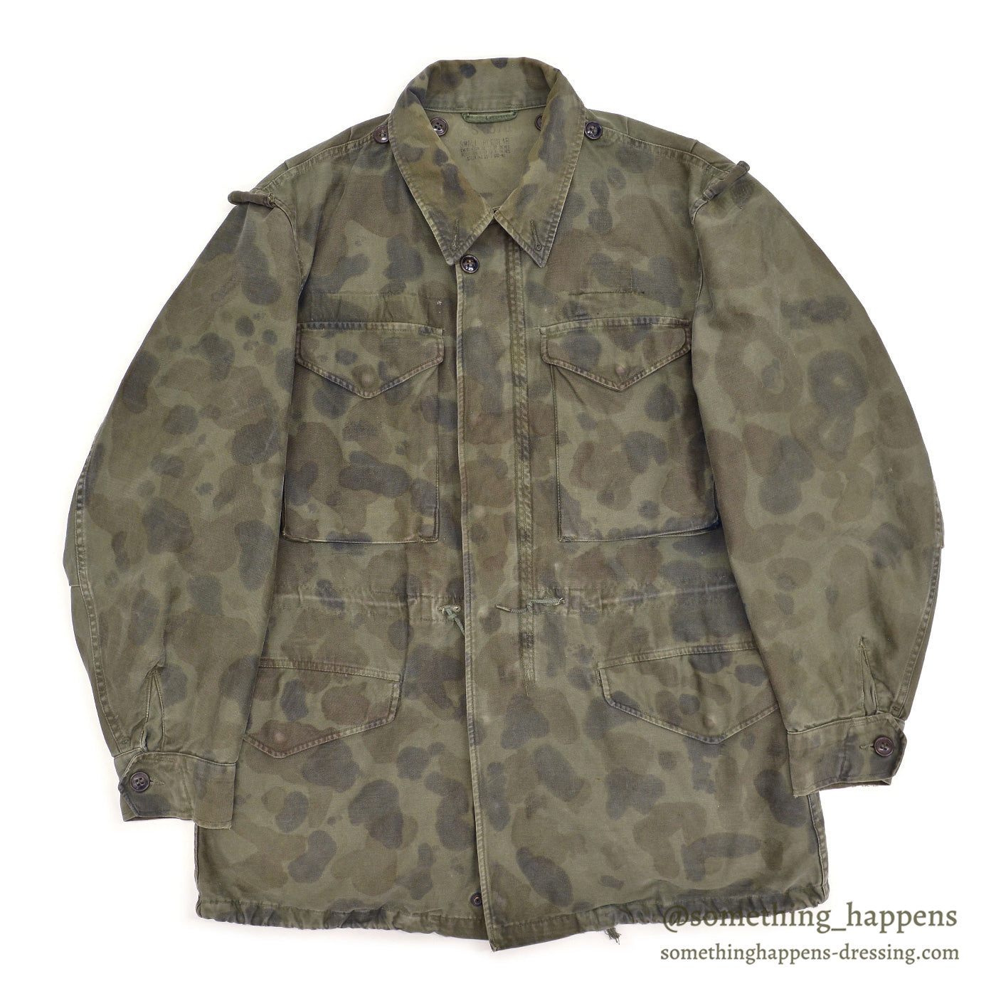 1950's U.S.ARMY M-1951 FIELD JACKET HAND PAINTED CAMOUFLAGE ... S-R
