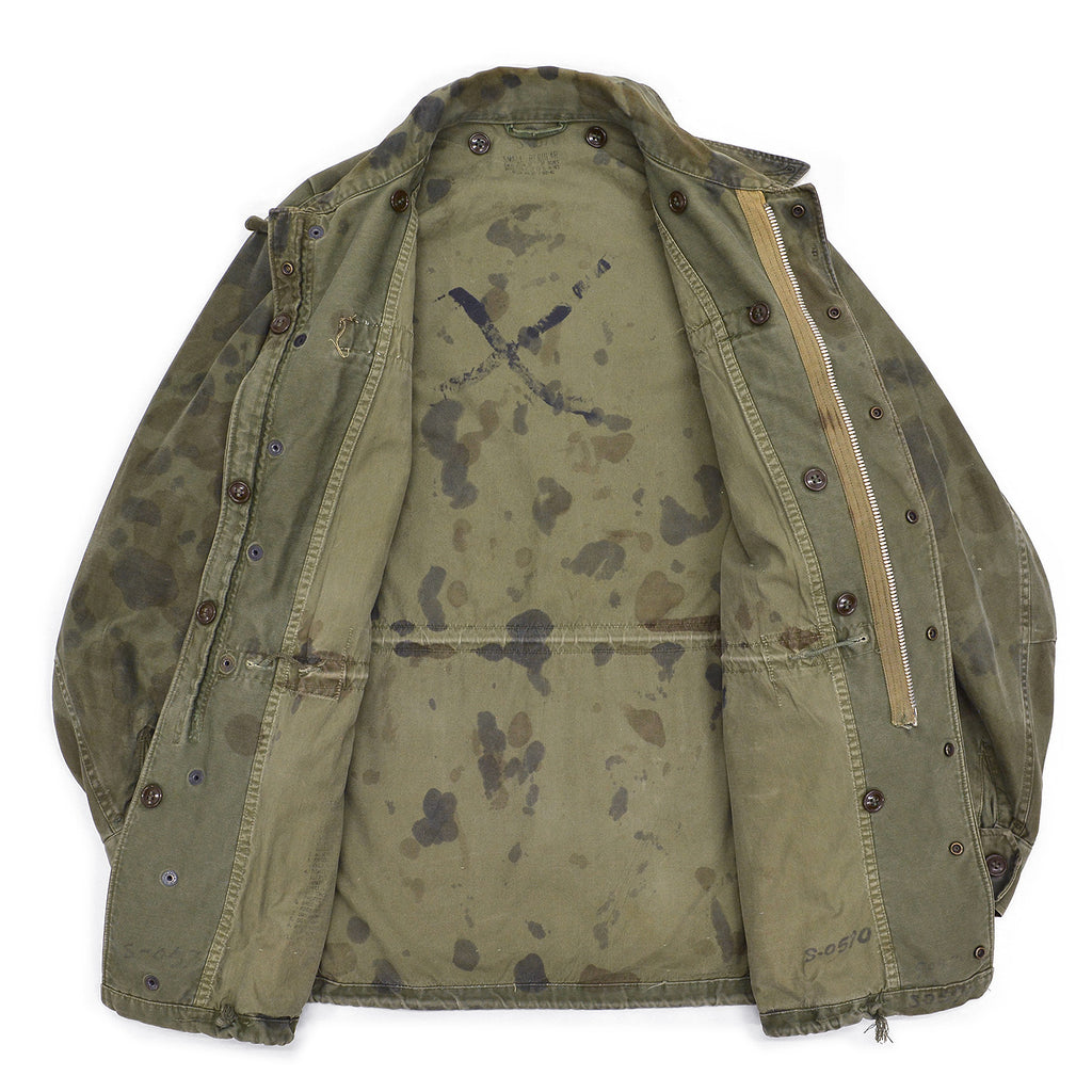 1950s U.S. ARMY M-1951 FIELD JACKET HAND PAINTED CAMOUFLAGE ... S-R