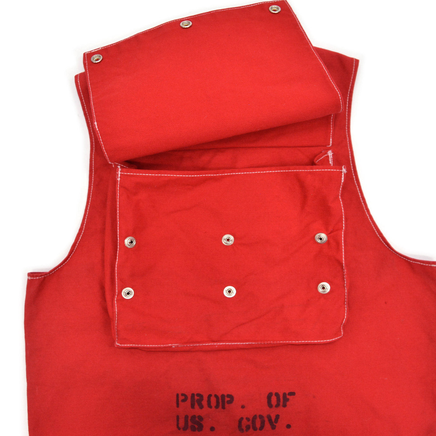 1970's U.S.GOV. RED HIKING VEST / STENCIL  – SomethingHappens