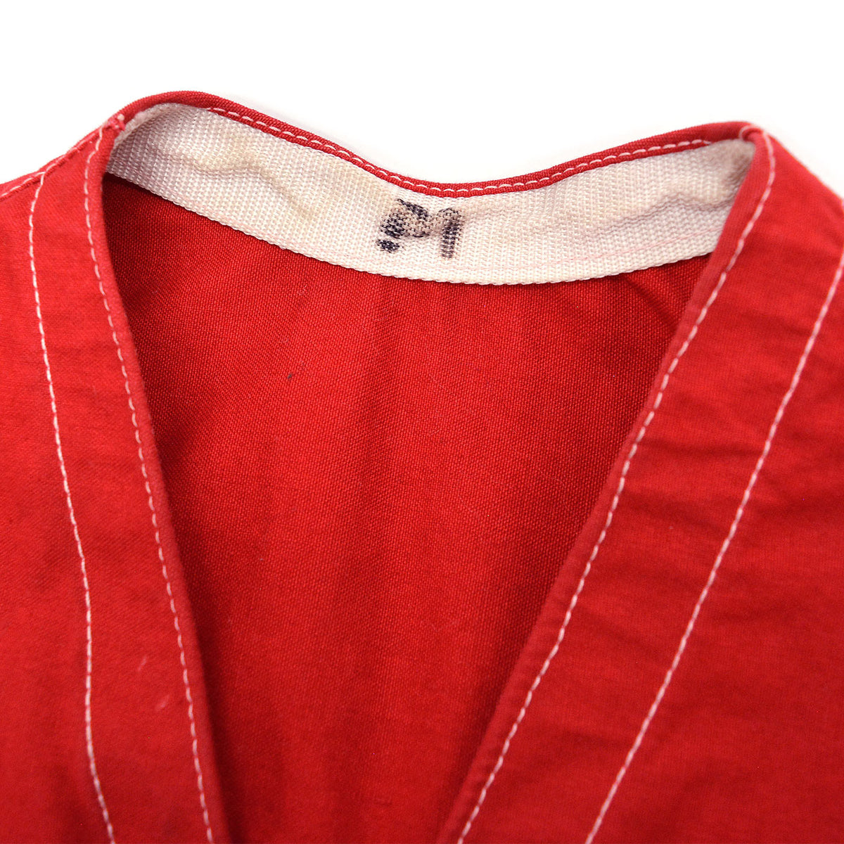 1970s U.S. GOV. RED HIKING VEST / STENCIL ...