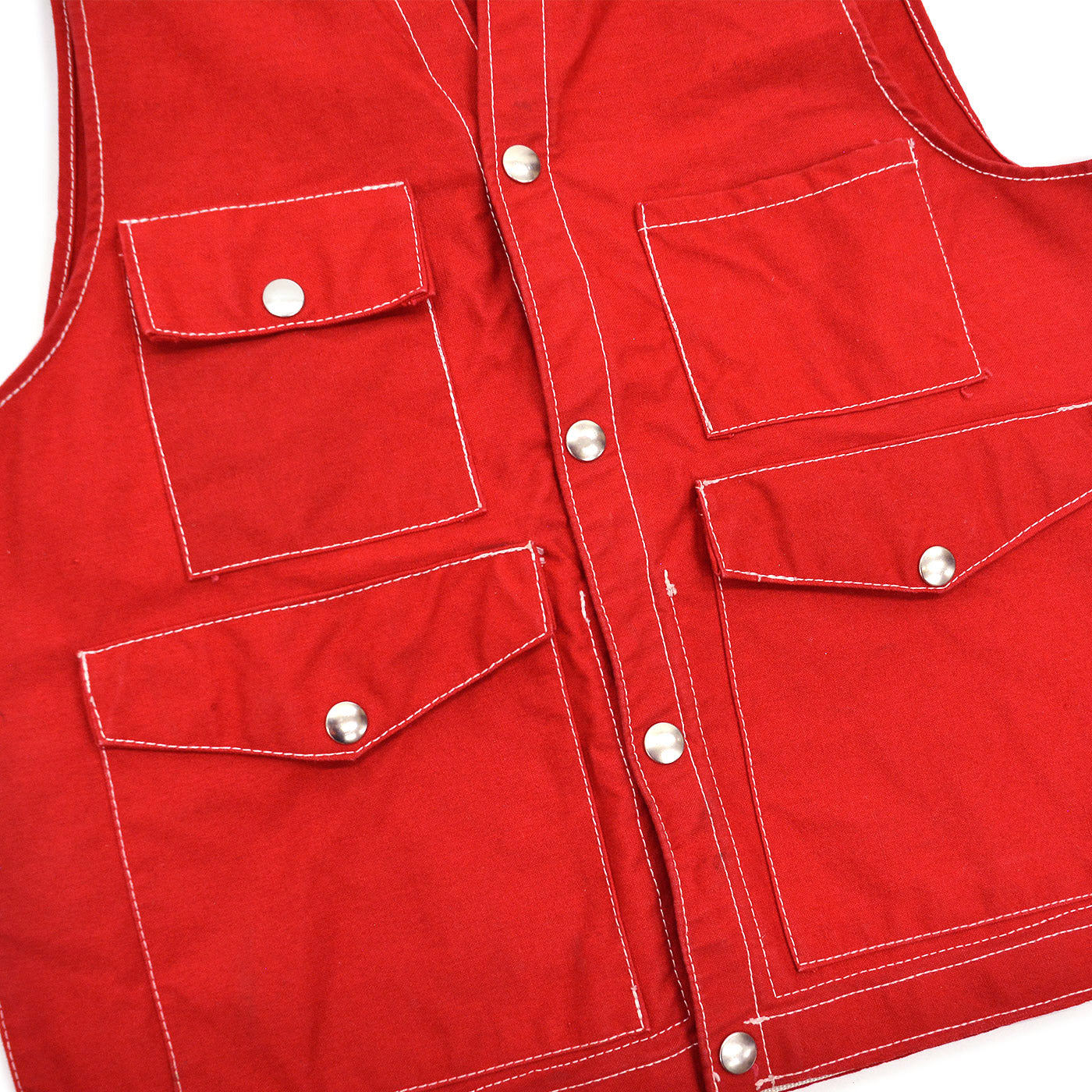 1970's U.S.GOV. RED HIKING VEST / STENCIL  – SomethingHappens