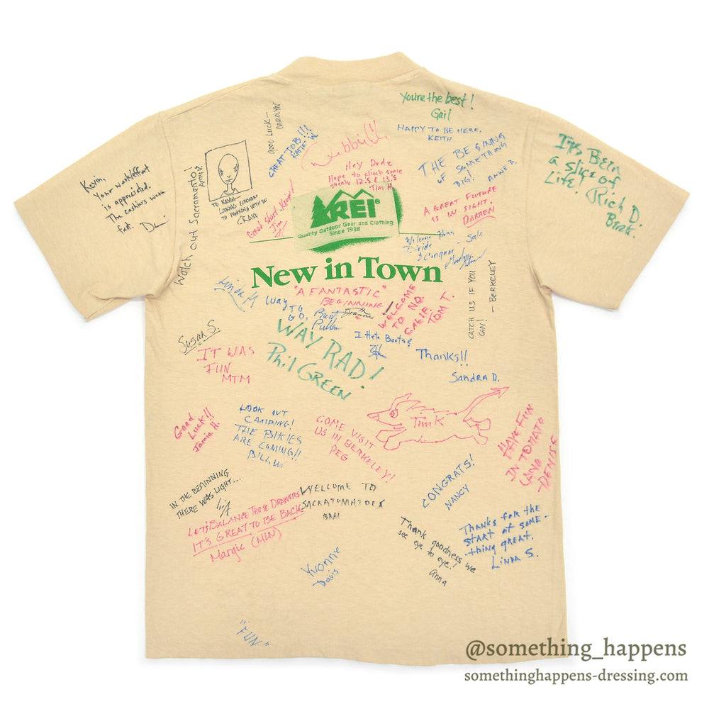 1980s HANES REI NEW IN TOWN SIGNATURE T-SHIRT ... M