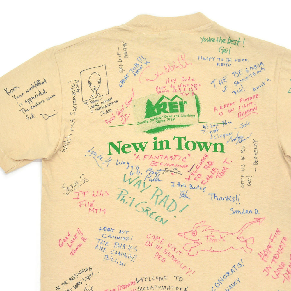 1980s HANES REI NEW IN TOWN SIGNATURE T-SHIRT ... M