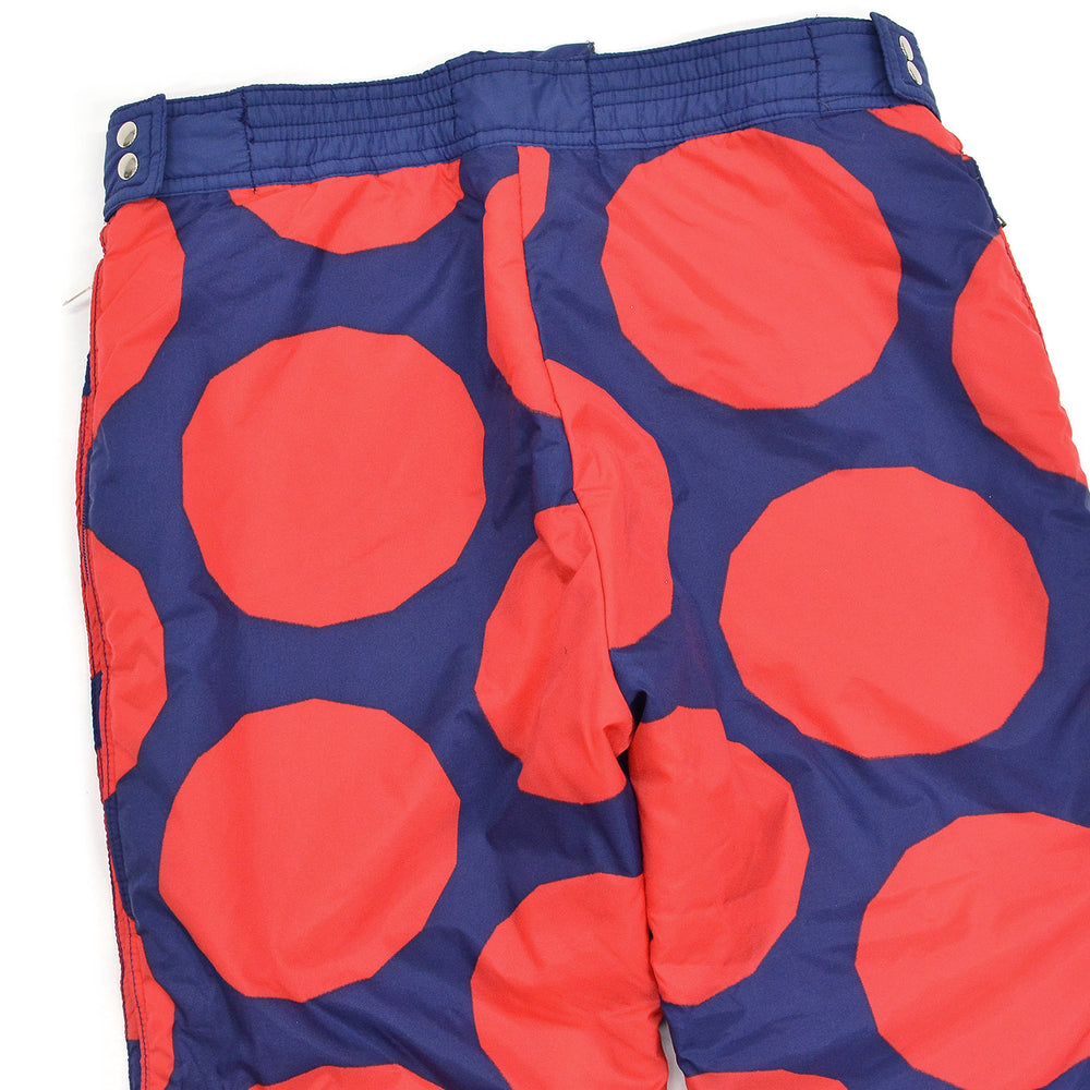 1970's SKYR POP DOTS REVERSIBLE SKI PANTS...M