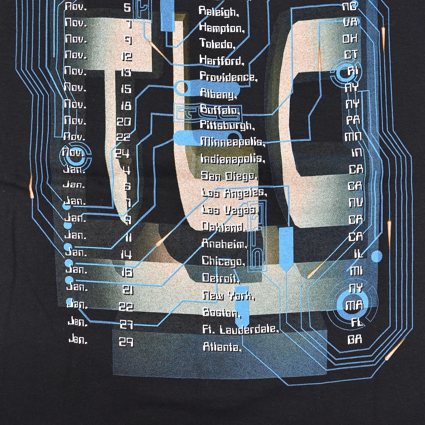 1990s DEADSTOCK GIANT TLC FAN MAIL TOUR T-SHIRT ... L