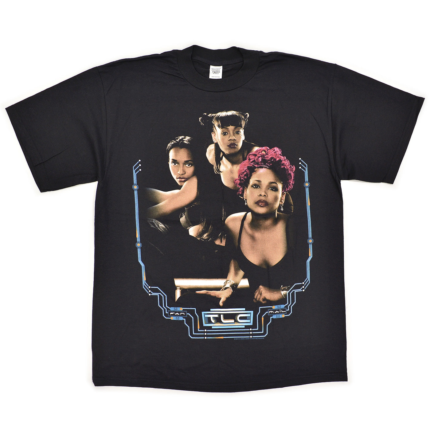 1990s DEADSTOCK GIANT TLC FAN MAIL TOUR T-SHIRT ... L