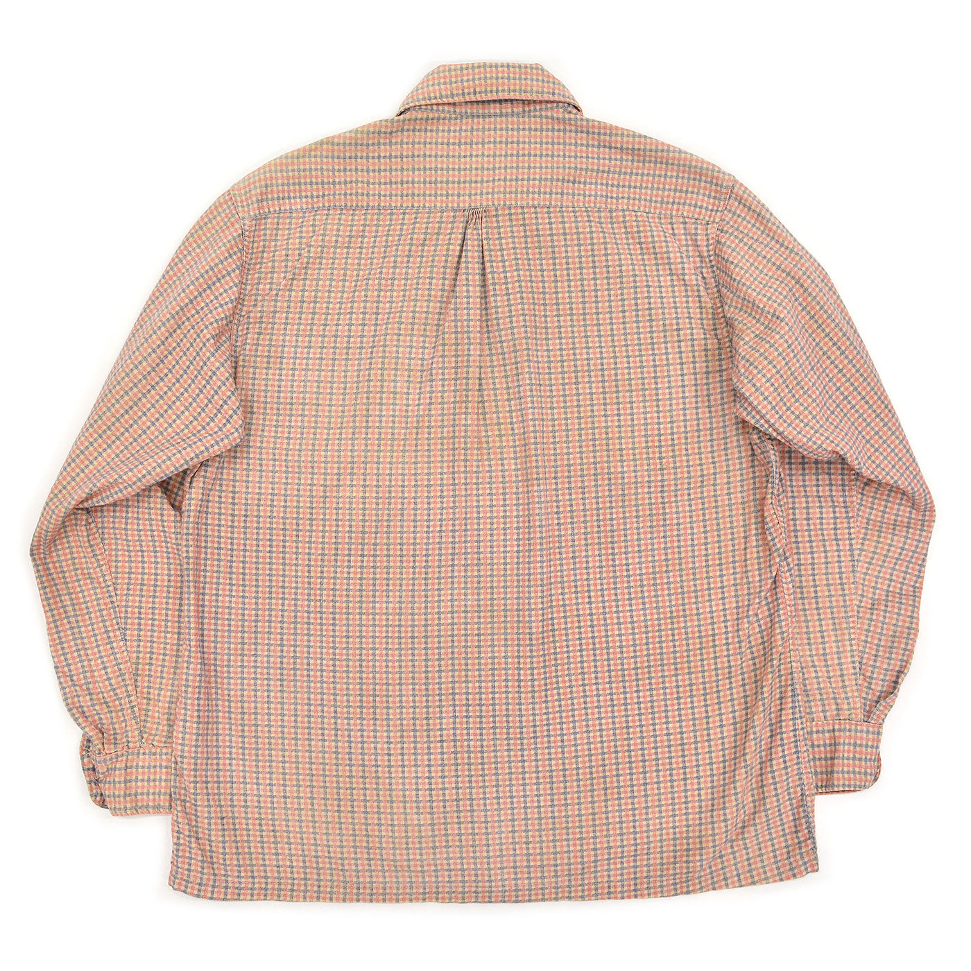 ~1940's VALIANT PRINT PLAID COTTON SHIRT / EXTREMELY RARE ...