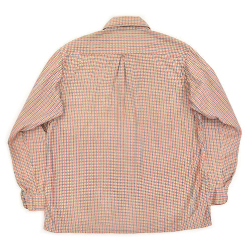 ~1940's VALIANT PRINT PLAID COTTON SHIRT / EXTREMELY RARE ...
