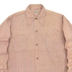 ~1940's VALIANT PRINT PLAID COTTON SHIRT / EXTREMELY RARE ...