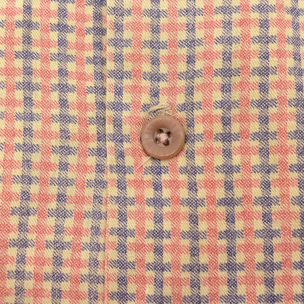 ~1940's VALIANT PRINT PLAID COTTON SHIRT / EXTREMELY RARE ...