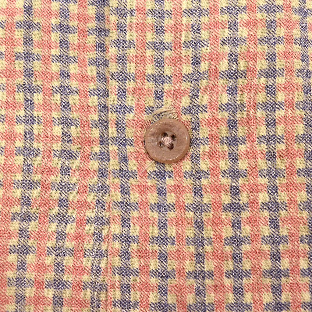 ~1940's VALIANT PRINT PLAID COTTON SHIRT / EXTREMELY RARE ...