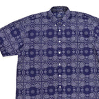 1990's 417 by VAN HEUSEN BANDANA PRINT B/D SHIRT ... L