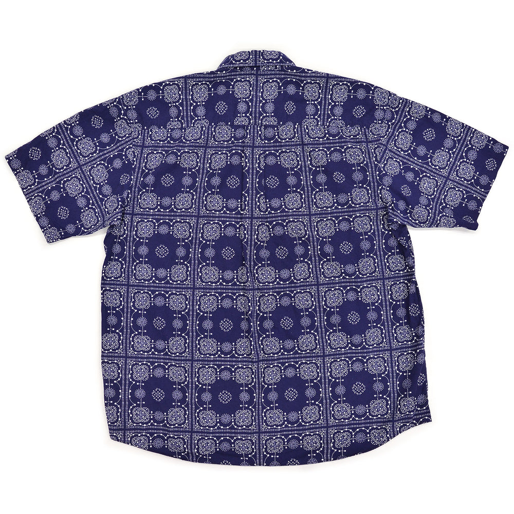 1990's 417 by VAN HEUSEN BANDANA PRINT B/D SHIRT ... L