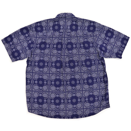 1990's 417 by VAN HEUSEN BANDANA PRINT B/D SHIRT ... L