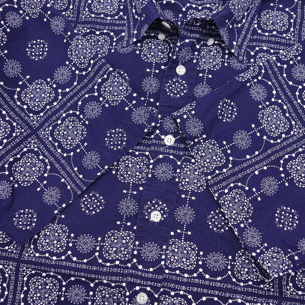 1990's 417 by VAN HEUSEN BANDANA PRINT B/D SHIRT ... L