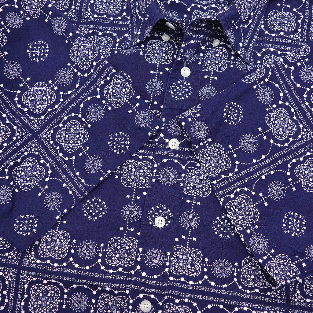 1990's 417 by VAN HEUSEN BANDANA PRINT B/D SHIRT ... L