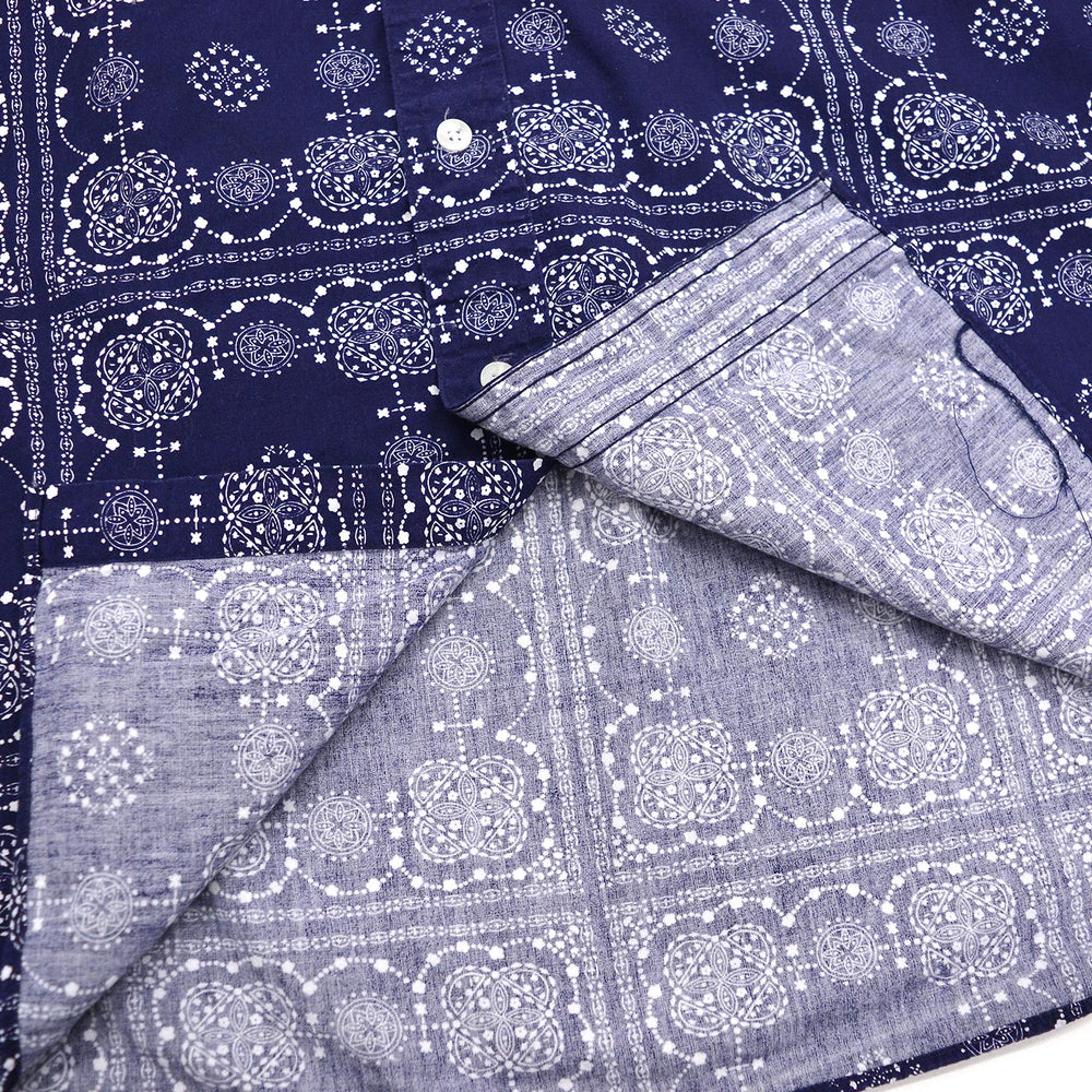1990's 417 by VAN HEUSEN BANDANA PRINT B/D SHIRT ... L