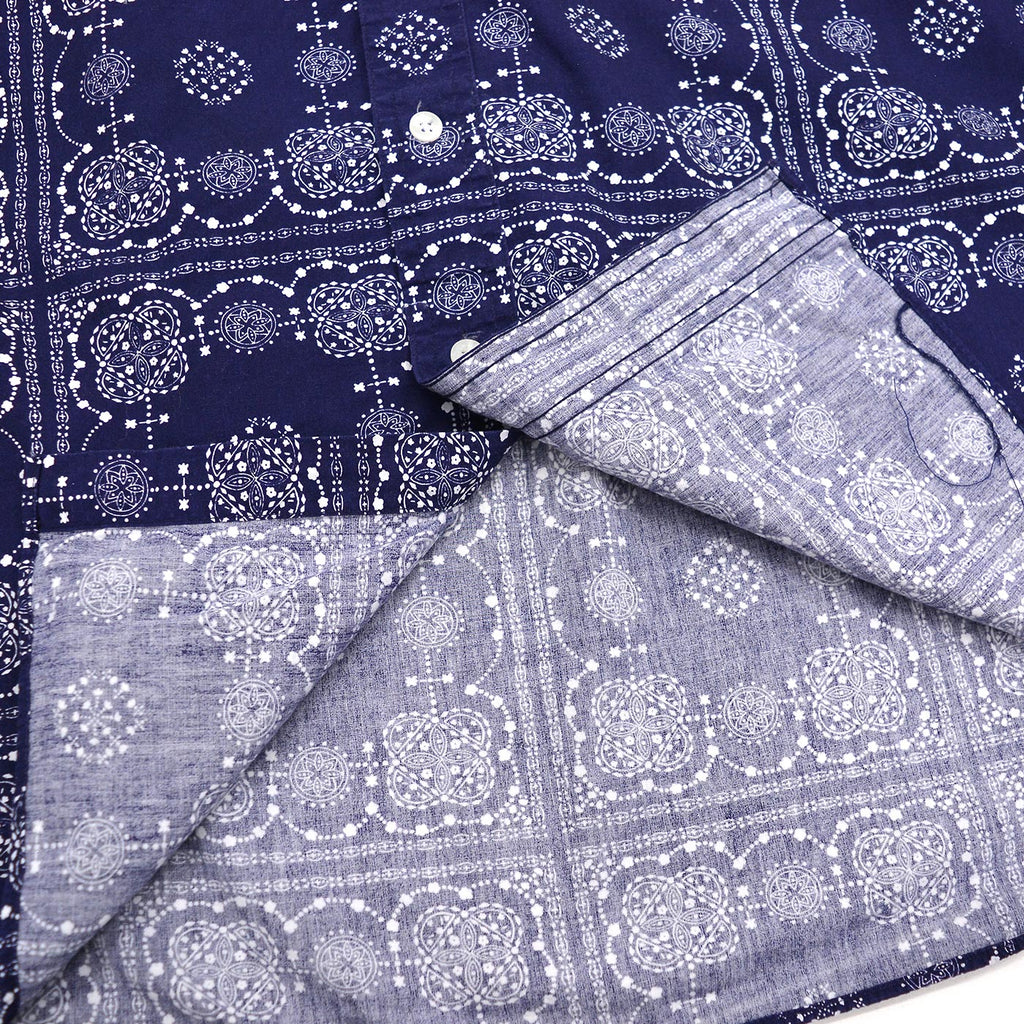 1990's 417 by VAN HEUSEN BANDANA PRINT B/D SHIRT ... L