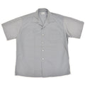 1950's~ Wm.S.Tucker GRAY PATTERNED S/S SHIRT / TWO-TONE ... L