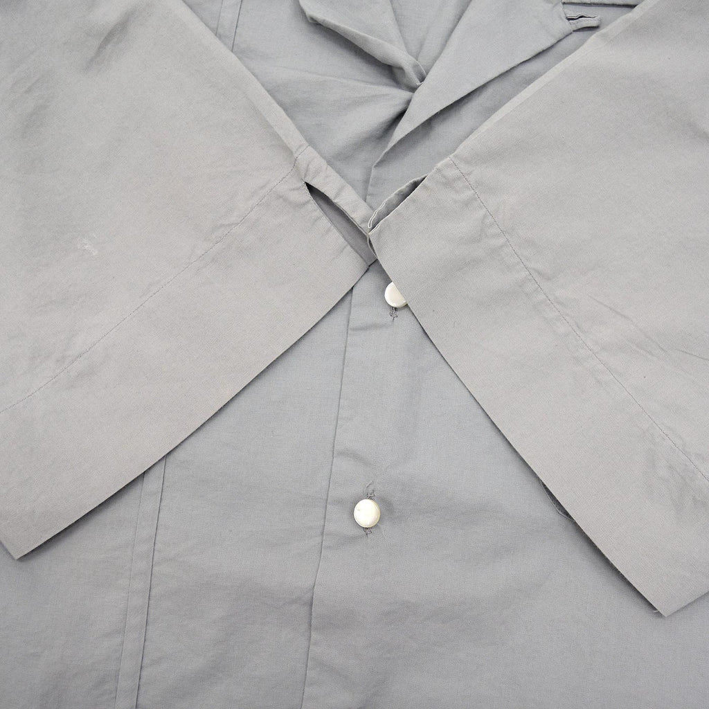 1950's~ Wm.S.Tucker GRAY PATTERNED S/S SHIRT / TWO-TONE ... L