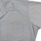 1950's~ Wm.S.Tucker GRAY PATTERNED S/S SHIRT / TWO-TONE ... L
