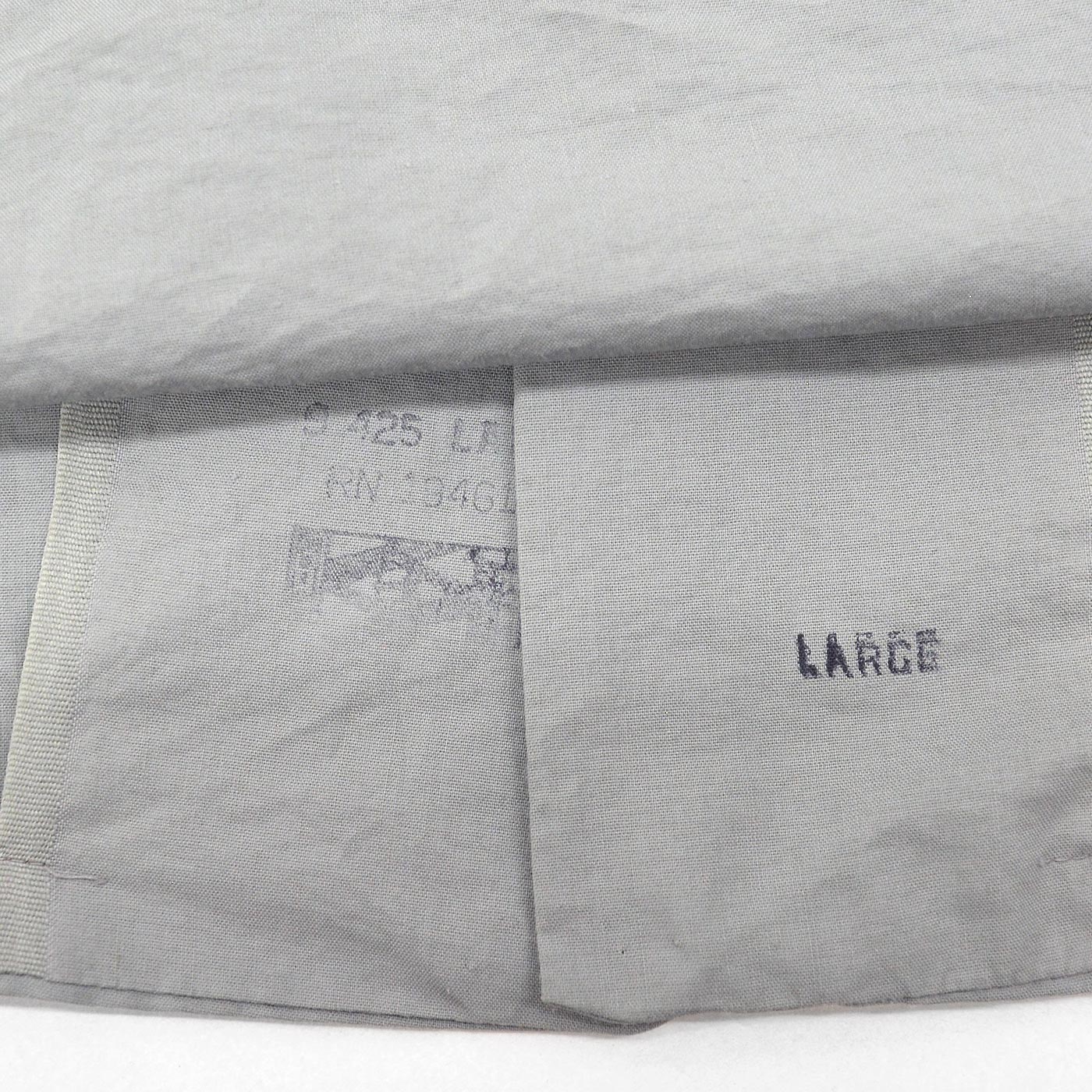 1950's~ Wm.S.Tucker GRAY PATTERNED S/S SHIRT / TWO-TONE ... L