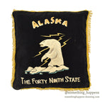 1950's ALASKA SOUVENIR PILLOW / EXTREMELY RARE ...