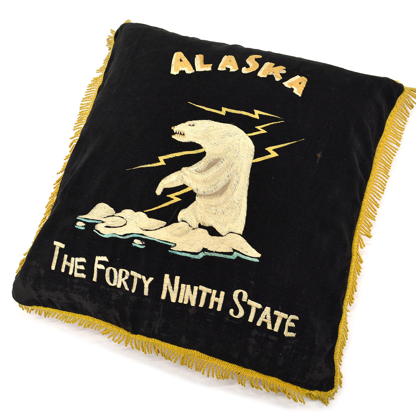 1950's ALASKA SOUVENIR PILLOW / EXTREMELY RARE ...