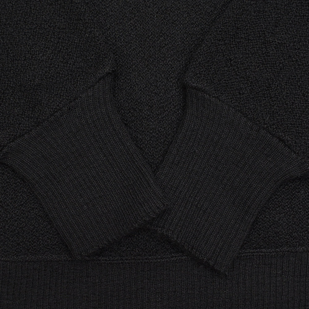 1960s THE RAMS HEAD SHOP PURE ALPACA CARDIGAN / BLACK ... L