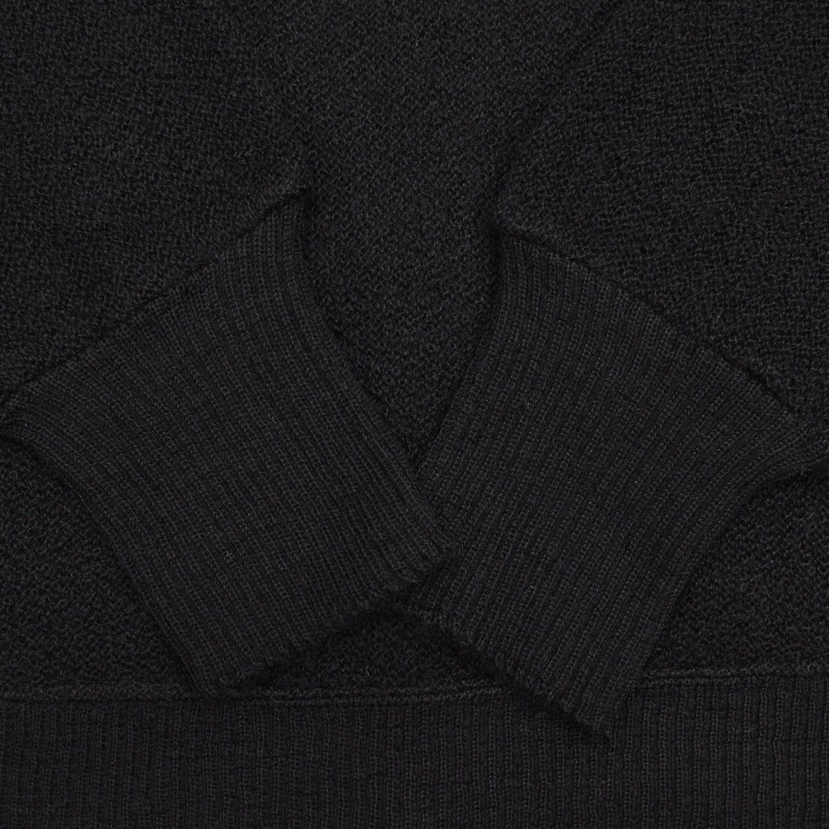 1960s THE RAMS HEAD SHOP PURE ALPACA CARDIGAN / BLACK ... L