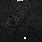 1960s THE RAMS HEAD SHOP PURE ALPACA CARDIGAN / BLACK ... L